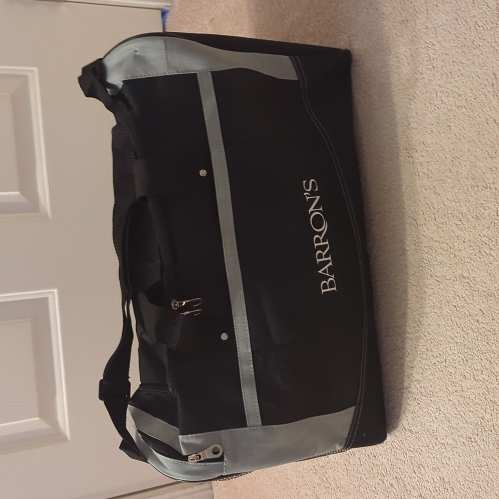 NWT Barron's duffel bag